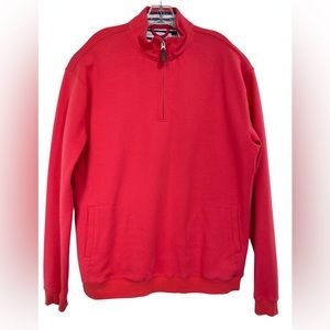 Bald Head Blues Mens Sz XL Magenta 1/4 Zip‎ Up Golf Sweatshirt (c32)